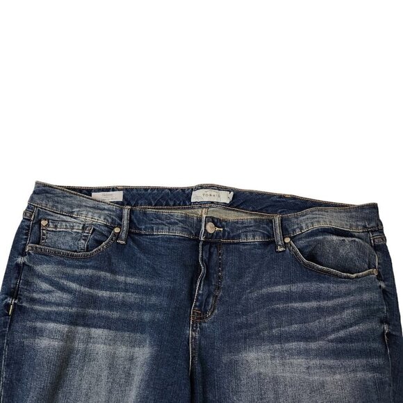 Torrid Skinny Jeans 26 Plus Womens Blue High-Rise Medium Wash Stretch NWOT - Picture 4 of 14
